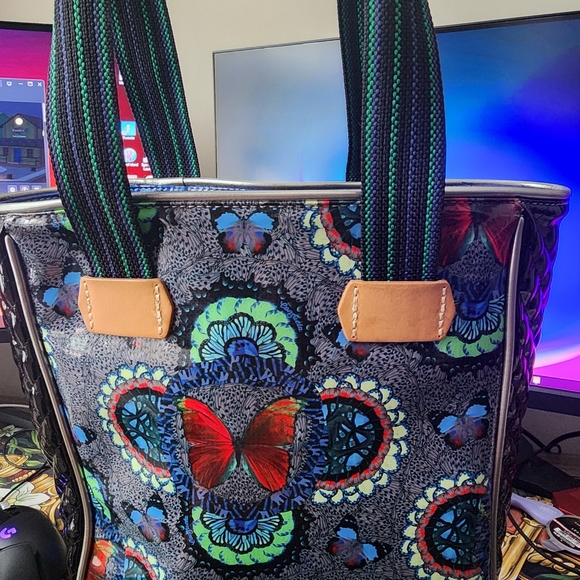 Consuela Multicolor Butterfly Tote Bag - Picture 2 of 7